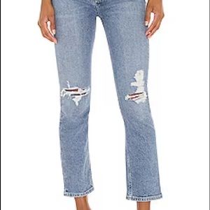 Agolde Riley high rise straight size 27